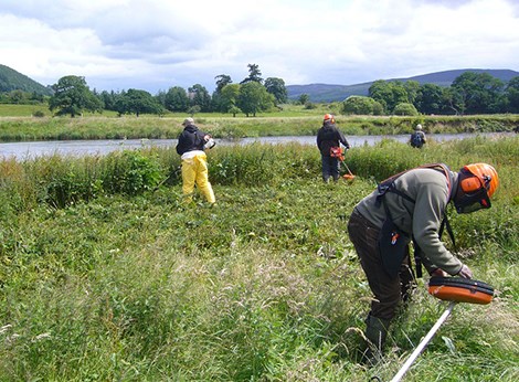 Participants involve in the new river restoration qualification